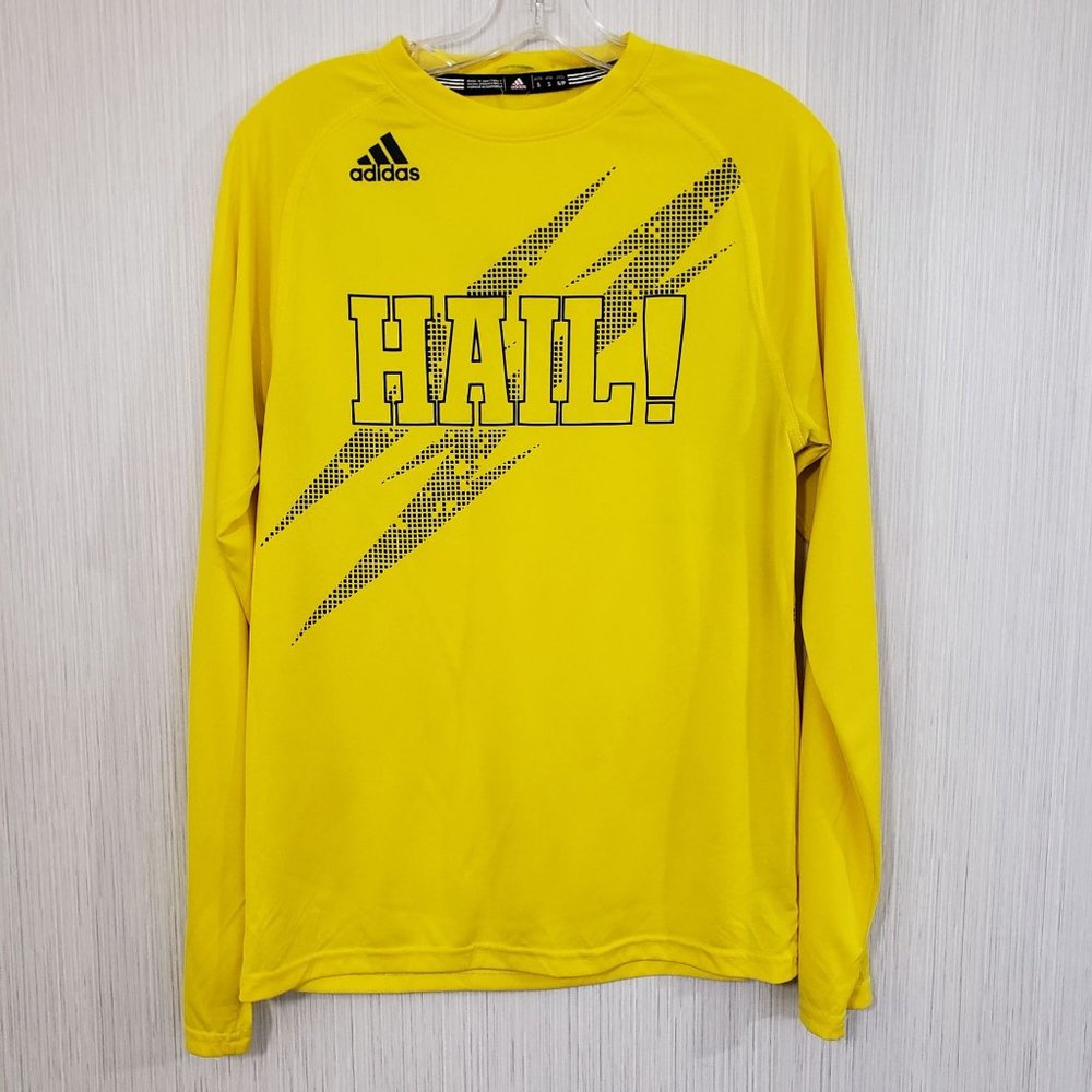Adidas Michigan‎ University HAIL long sleeve graphic shirt